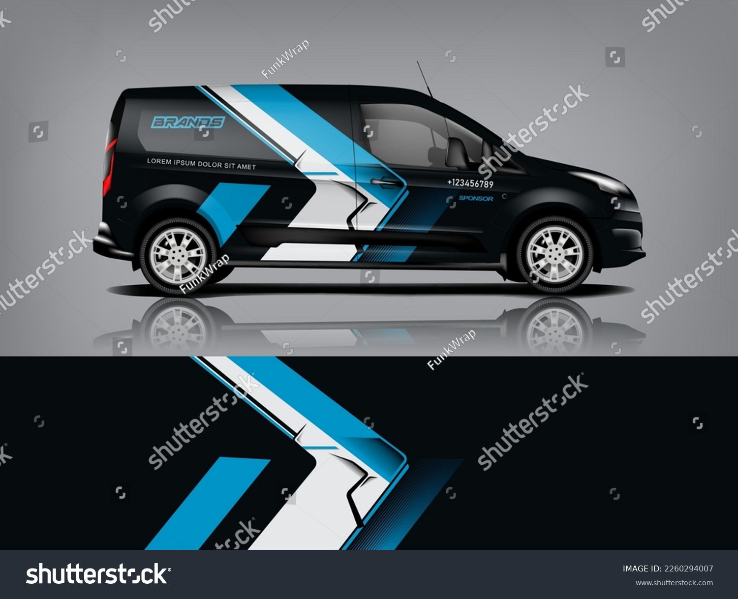 Car decal design vector. Graphic abstract stripe racing background kit designs for wrap vehicle, race car, rally, adventure and livery dekal a1