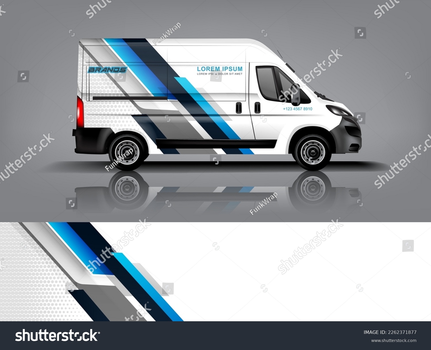 Car decal design vector. Graphic abstract stripe racing background kit designs for wrap vehicle, race car, rally, adventure and livery dekal a1