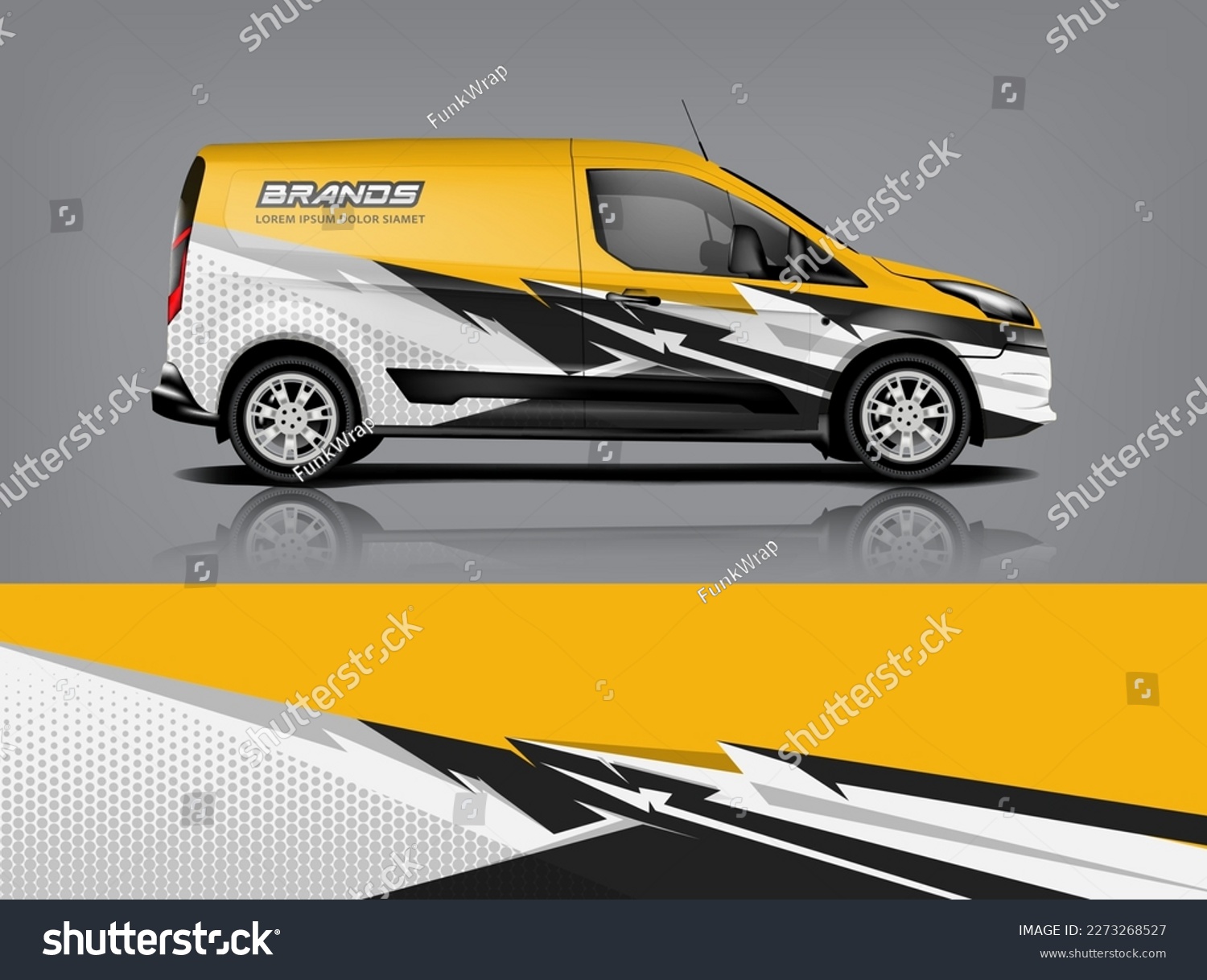 Car decal design vector. Graphic abstract stripe racing background kit designs for wrap vehicle, race car, rally, adventure and livery dekal a1