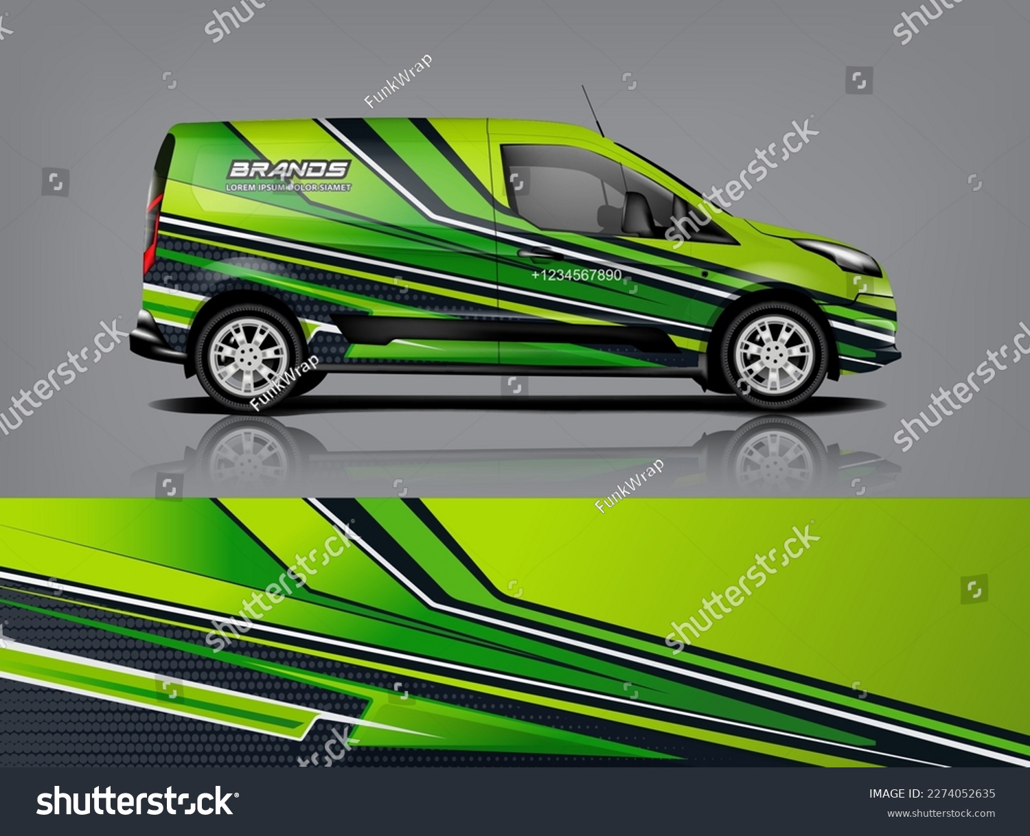 Car decal design vector. Graphic abstract stripe racing background kit designs for wrap vehicle, race car, rally, adventure and livery dekal a1
