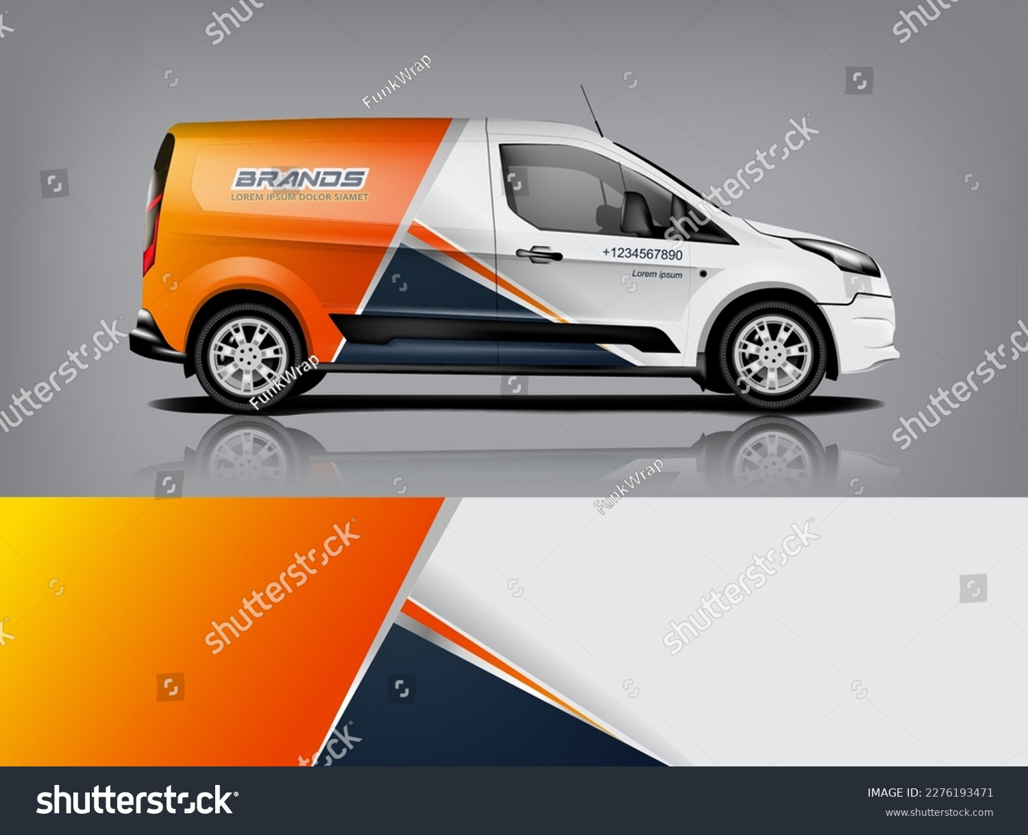 Car decal design vector. Graphic abstract stripe racing background kit designs for wrap vehicle, race car, rally, adventure and livery dekal a1