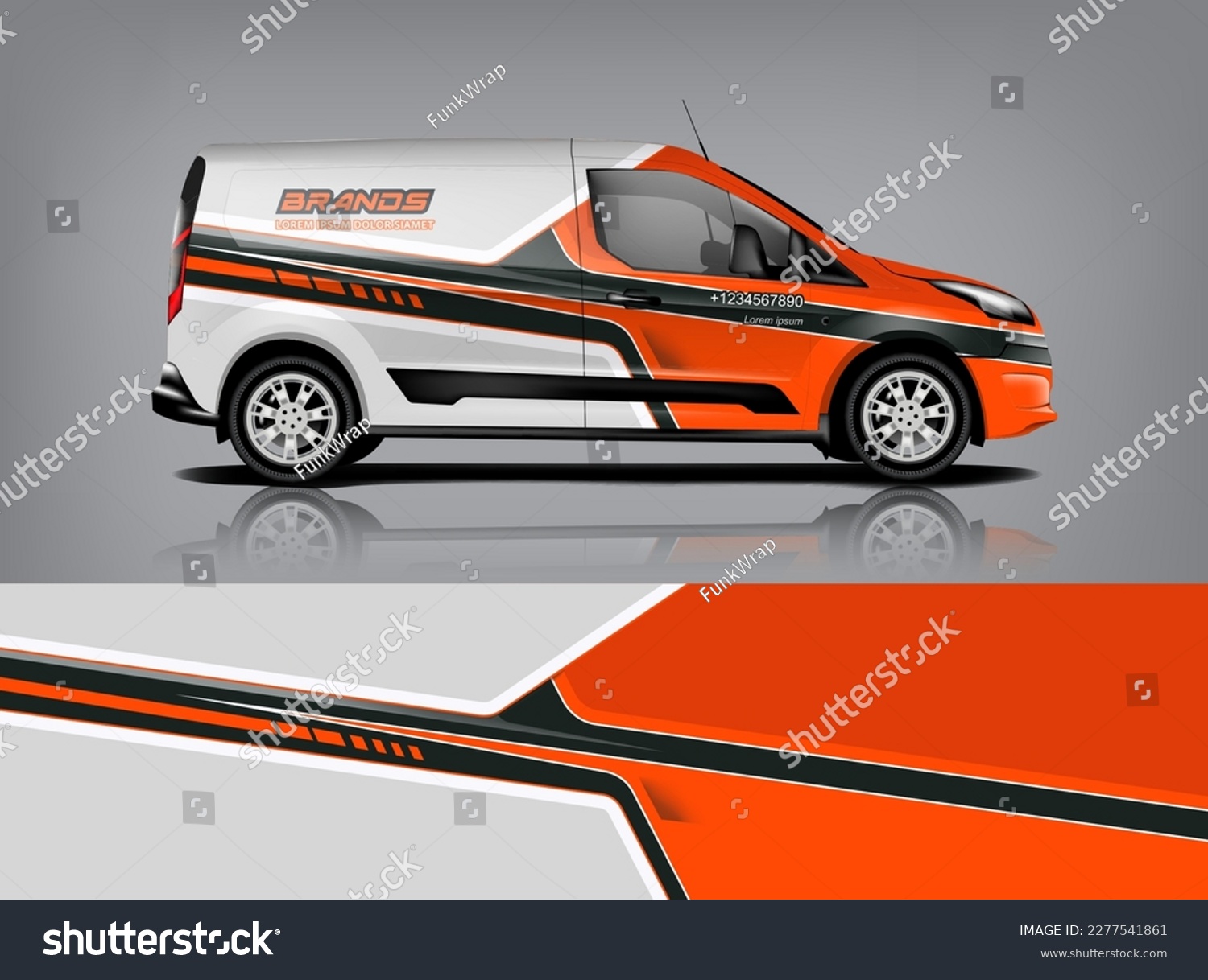Car decal design vector. Graphic abstract stripe racing background kit designs for wrap vehicle, race car, rally, adventure and livery dekal a1