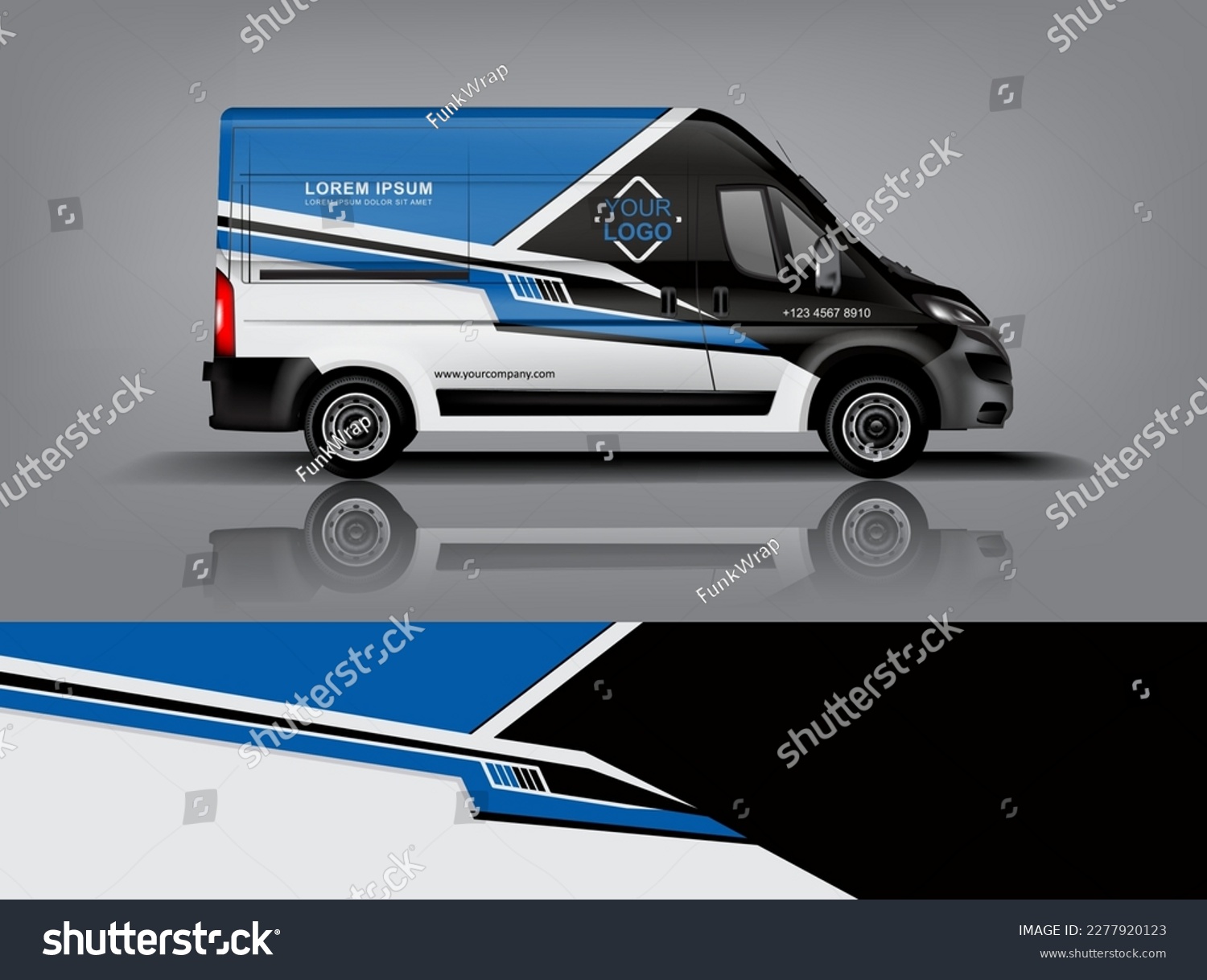 Car decal design vector. Graphic abstract stripe racing background kit designs for wrap vehicle, race car, rally, adventure and livery dekal a1