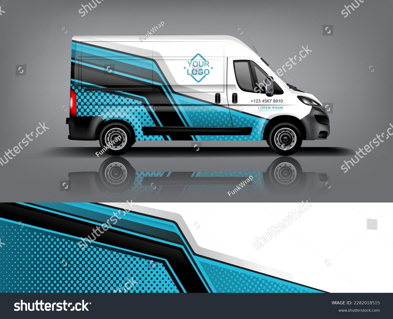 Car decal design vector. Graphic abstract stripe racing background kit designs for wrap vehicle, race car, rally, adventure and livery dekal a1