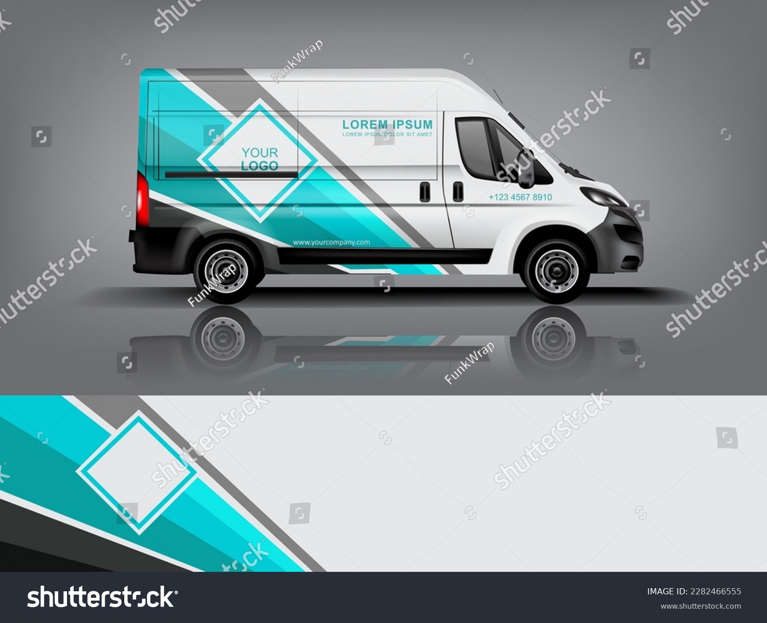 Car decal design vector. Graphic abstract stripe racing background kit designs for wrap vehicle, race car, rally, adventure and livery dekal a1