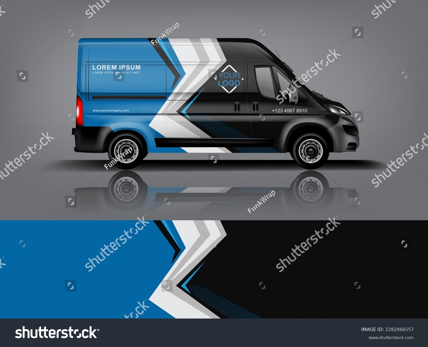 Car decal design vector. Graphic abstract stripe racing background kit designs for wrap vehicle, race car, rally, adventure and livery dekal a1