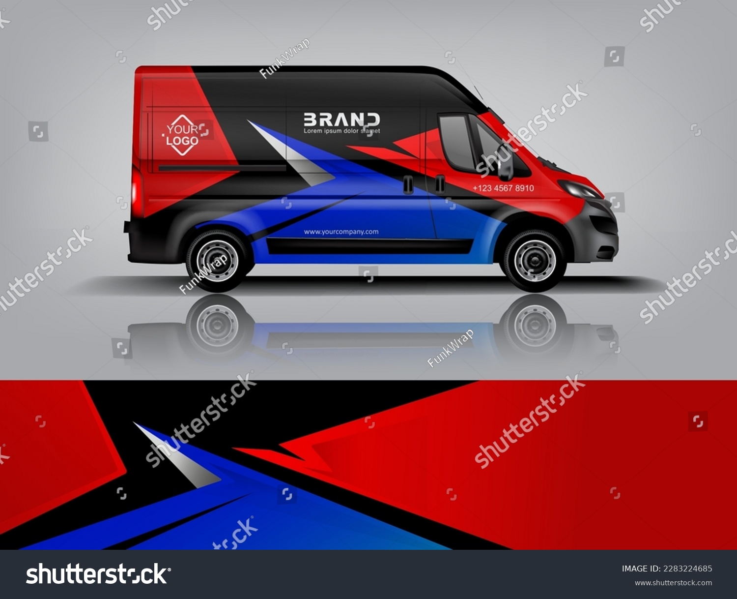 Car decal design vector. Graphic abstract stripe racing background kit designs for wrap vehicle, race car, rally, adventure and livery dekal a1