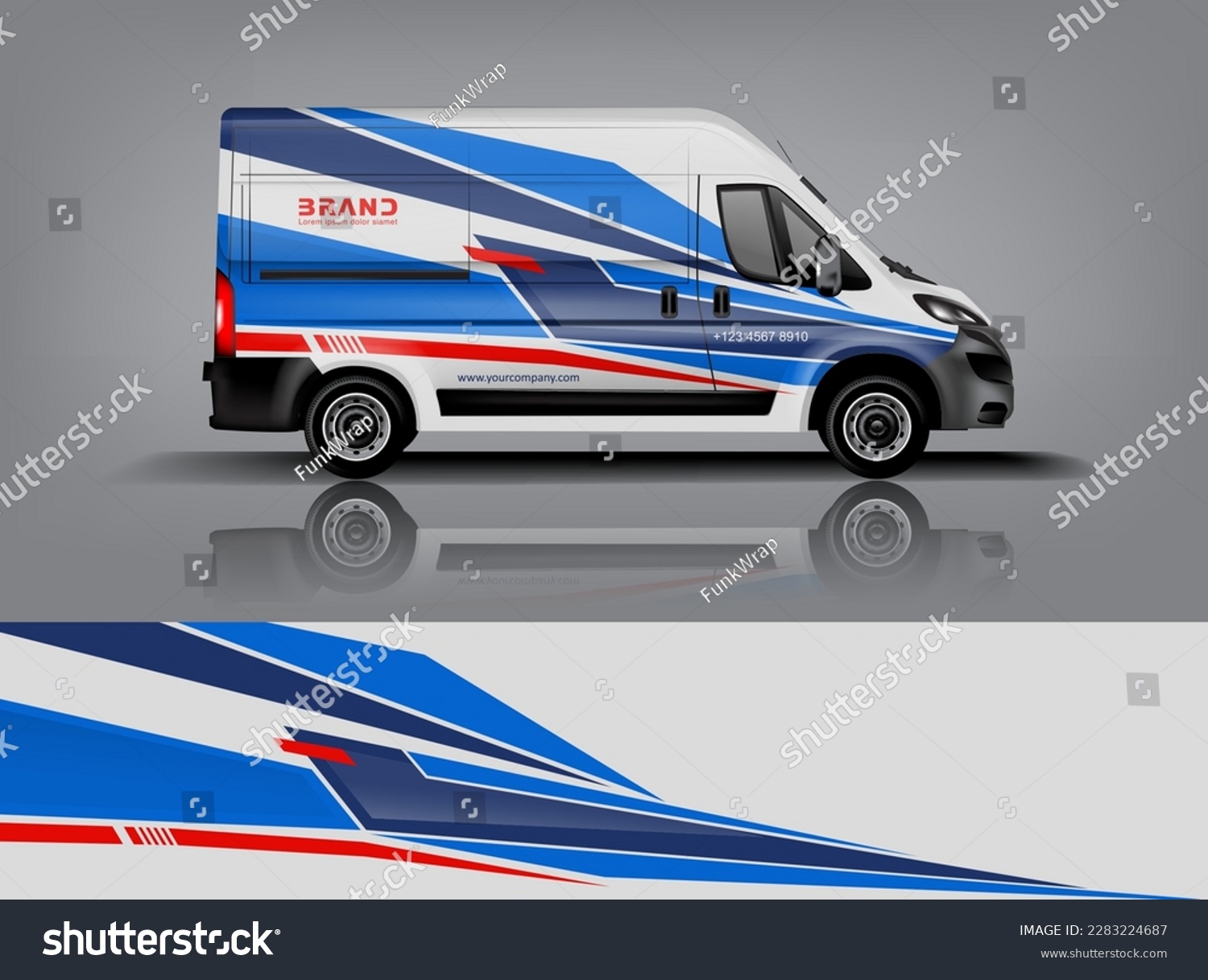 Car decal design vector. Graphic abstract stripe racing background kit designs for wrap vehicle, race car, rally, adventure and livery dekal a1
