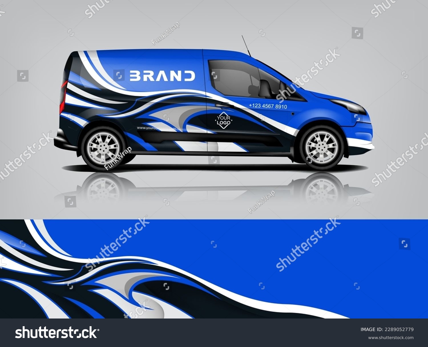 Car decal design vector. Graphic abstract stripe racing background kit designs for wrap vehicle, race car, rally, adventure and livery dekal a1