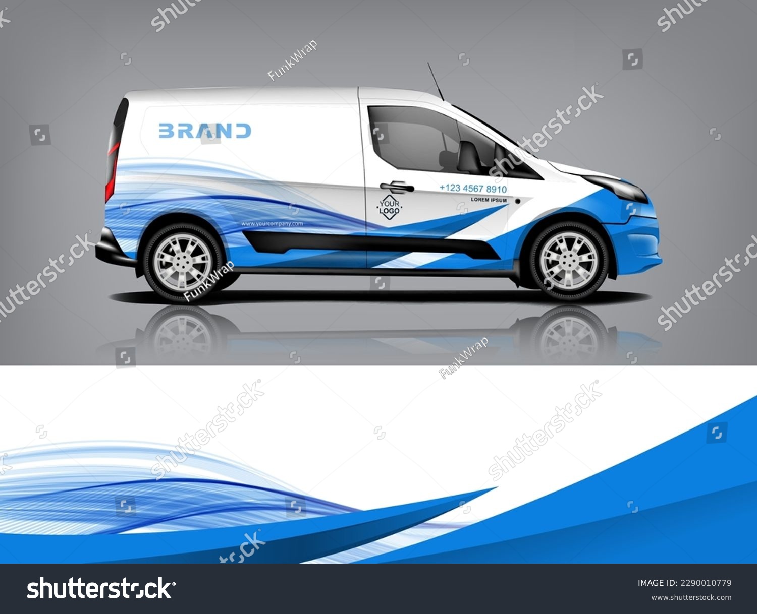 Car decal design vector. Graphic abstract stripe racing background kit designs for wrap vehicle, race car, rally, adventure and livery dekal a1