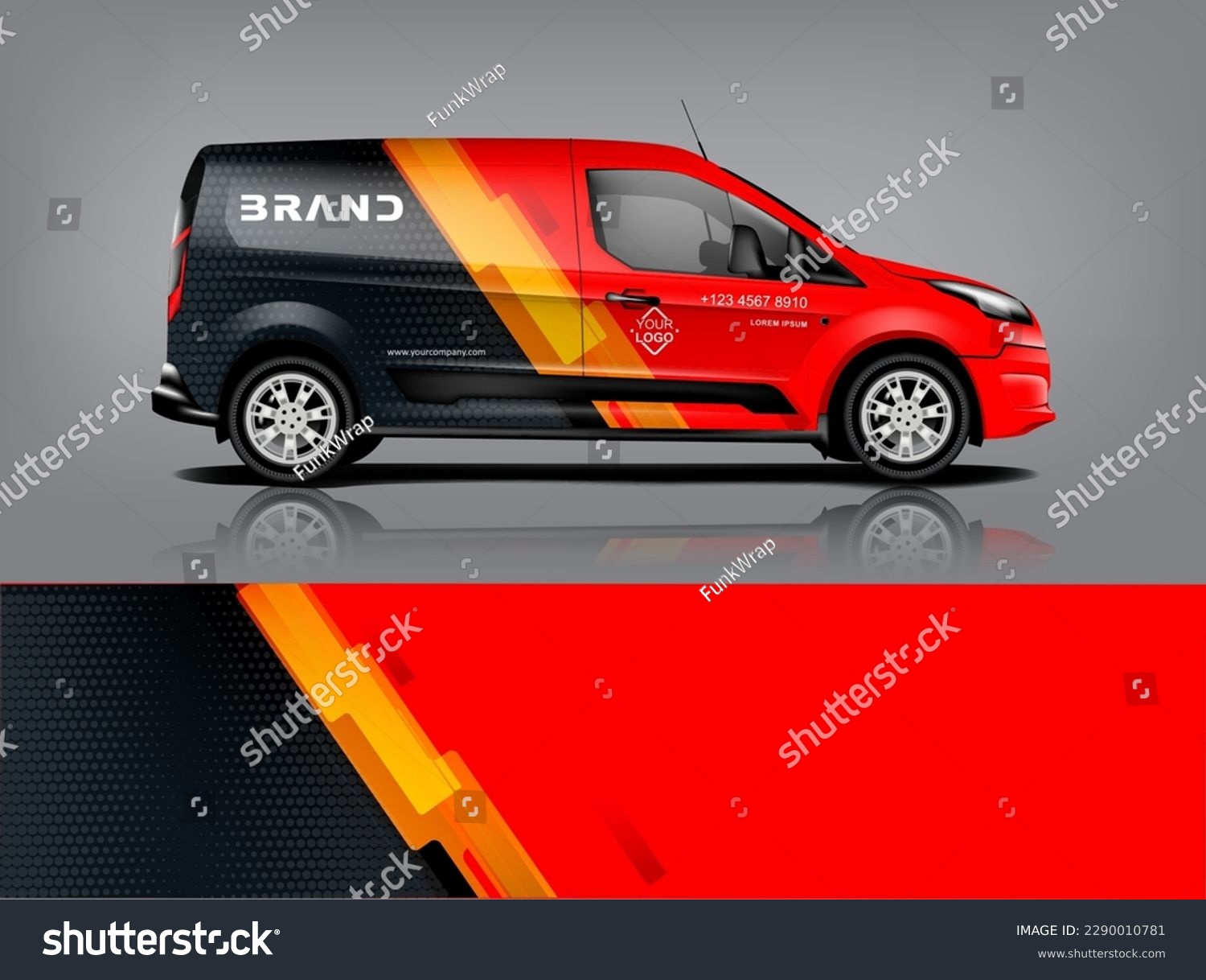Car decal design vector. Graphic abstract stripe racing background kit designs for wrap vehicle, race car, rally, adventure and livery dekal a1