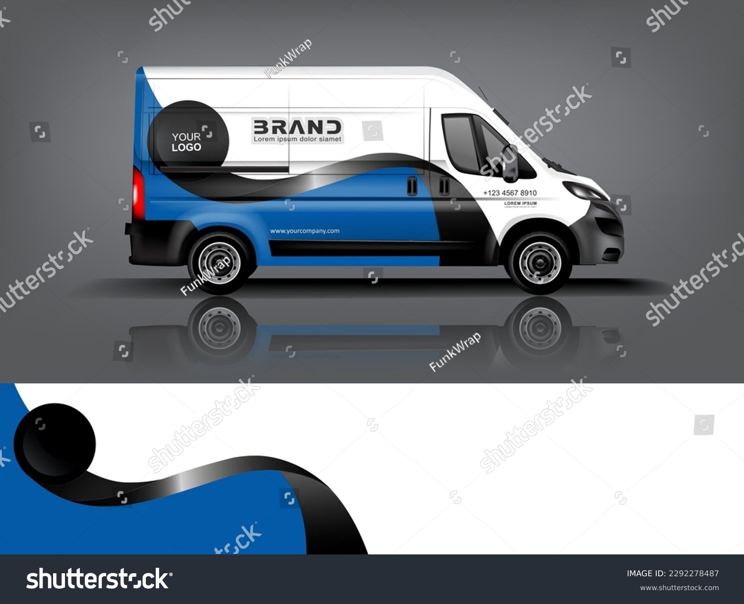 Car decal design vector. Graphic abstract stripe racing background kit designs for wrap vehicle, race car, rally, adventure and livery dekal a1