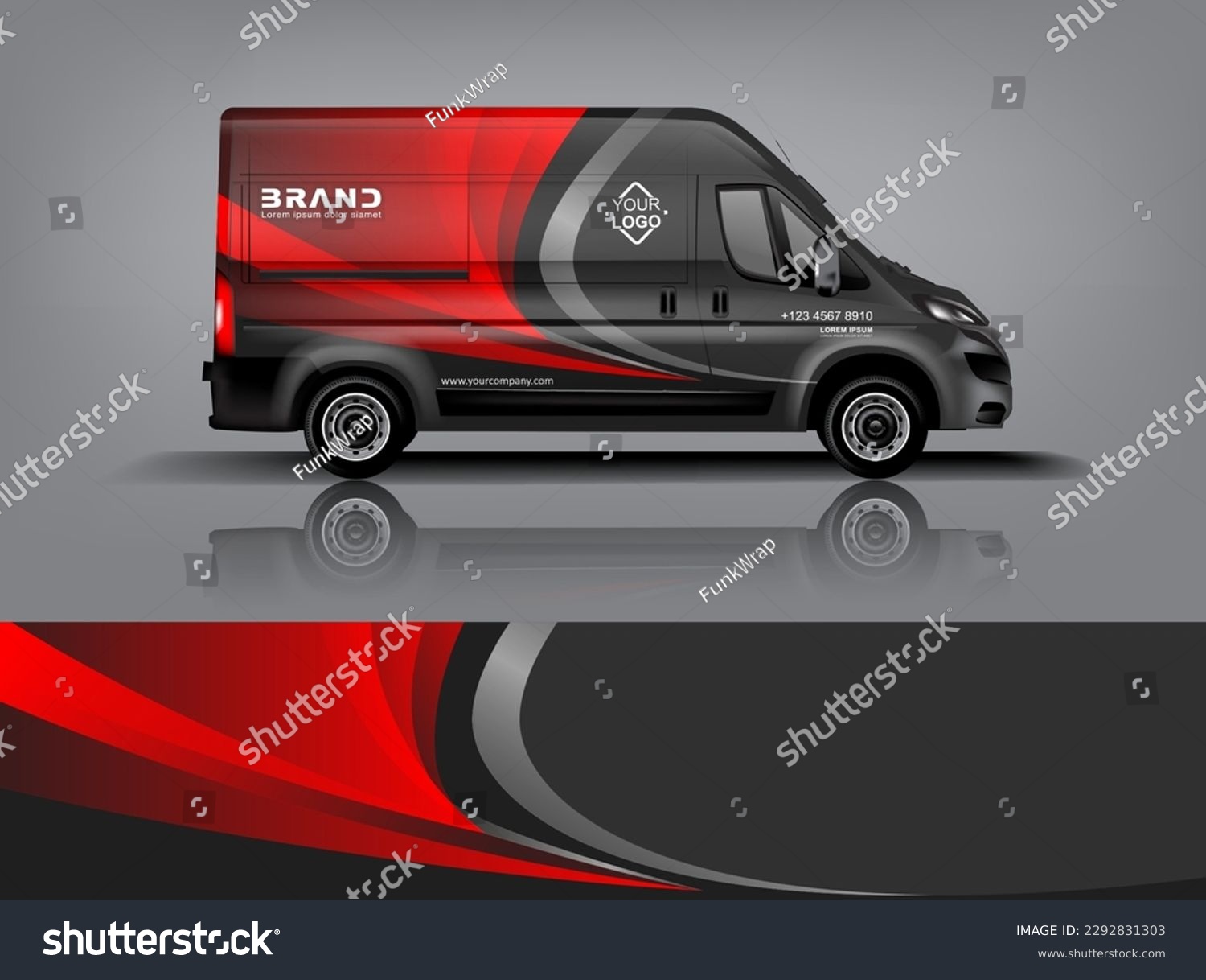 Car decal design vector. Graphic abstract stripe racing background kit designs for wrap vehicle, race car, rally, adventure and livery dekal a1