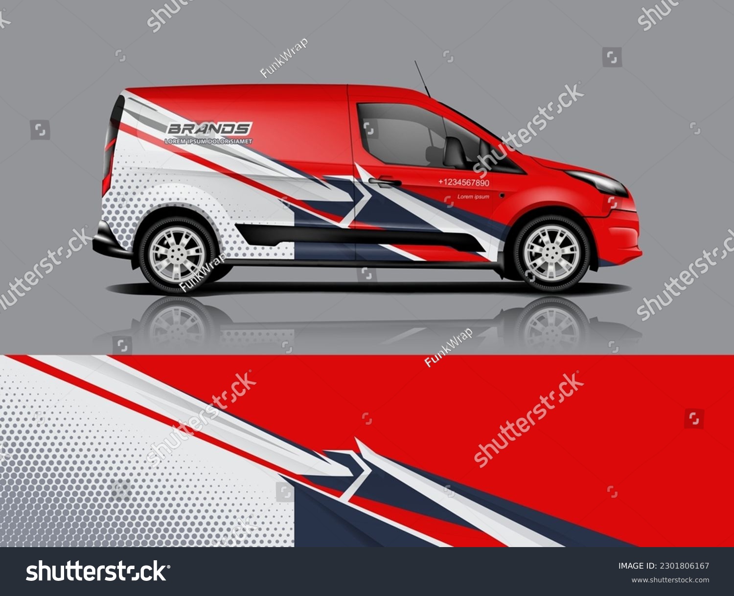Car decal design vector. Graphic abstract stripe racing background kit designs for wrap vehicle, race car, rally, adventure and livery dekal a1