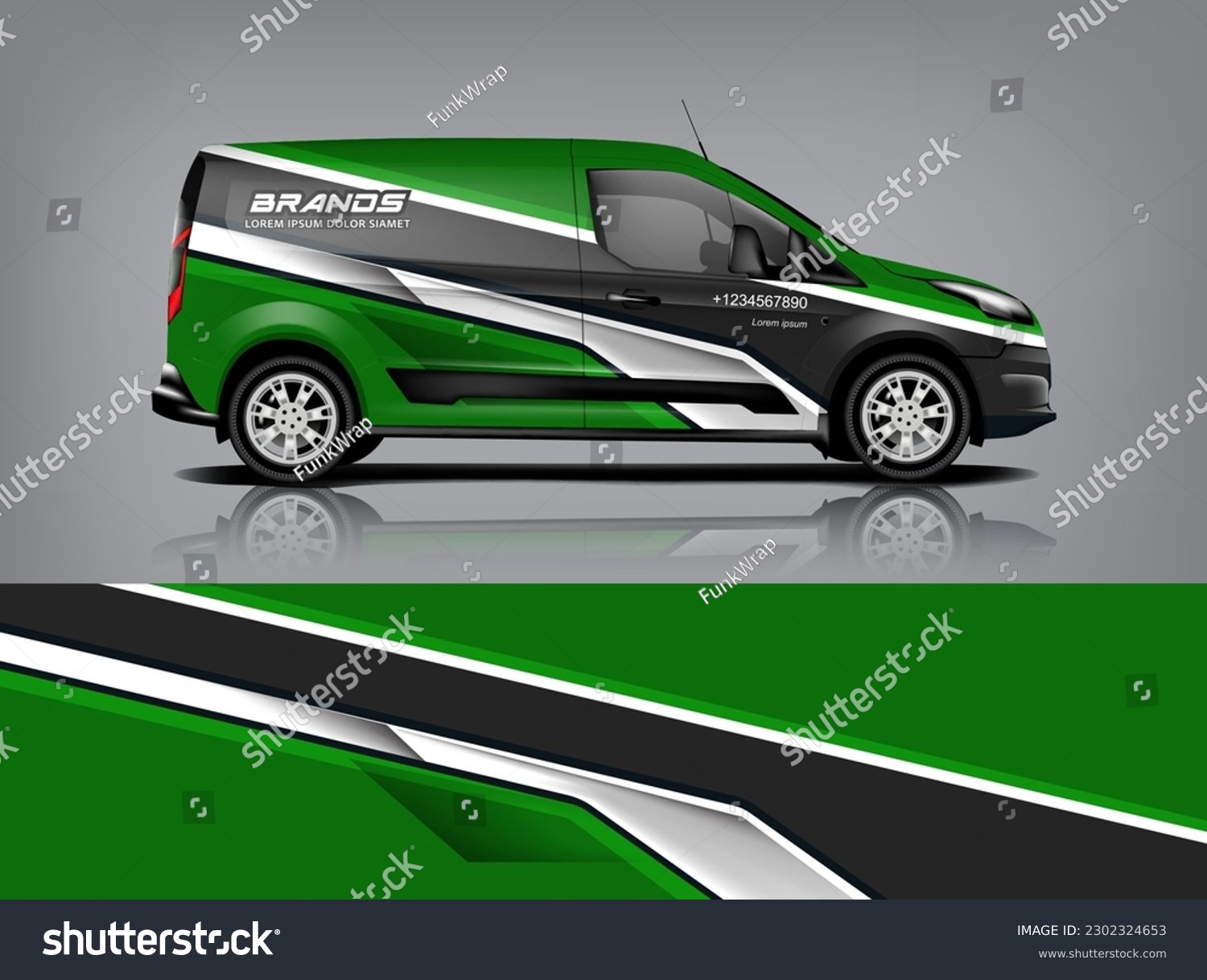 Car decal design vector. Graphic abstract stripe racing background kit designs for wrap vehicle, race car, rally, adventure and livery dekal a1