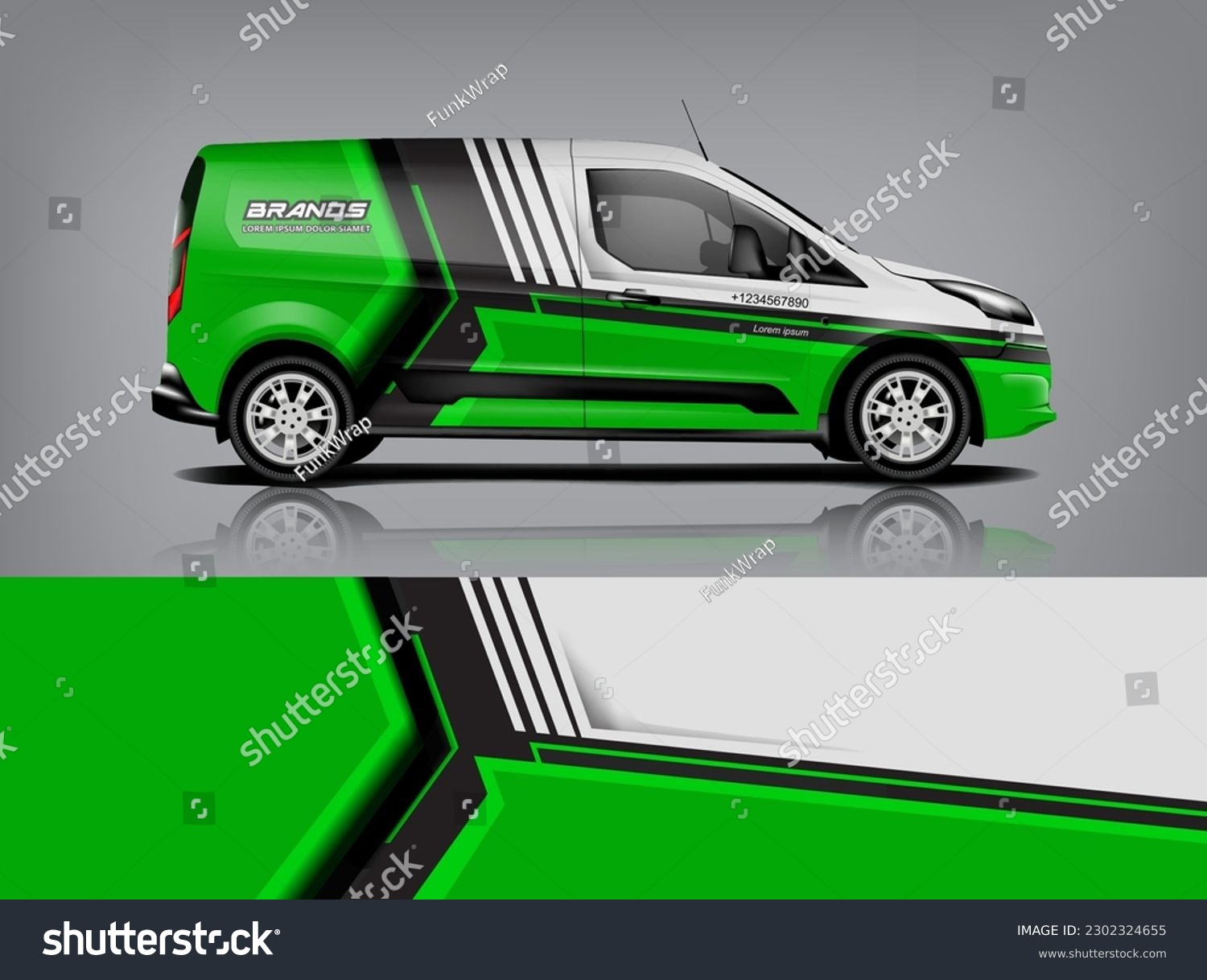 Car decal design vector. Graphic abstract stripe racing background kit designs for wrap vehicle, race car, rally, adventure and livery dekal a1