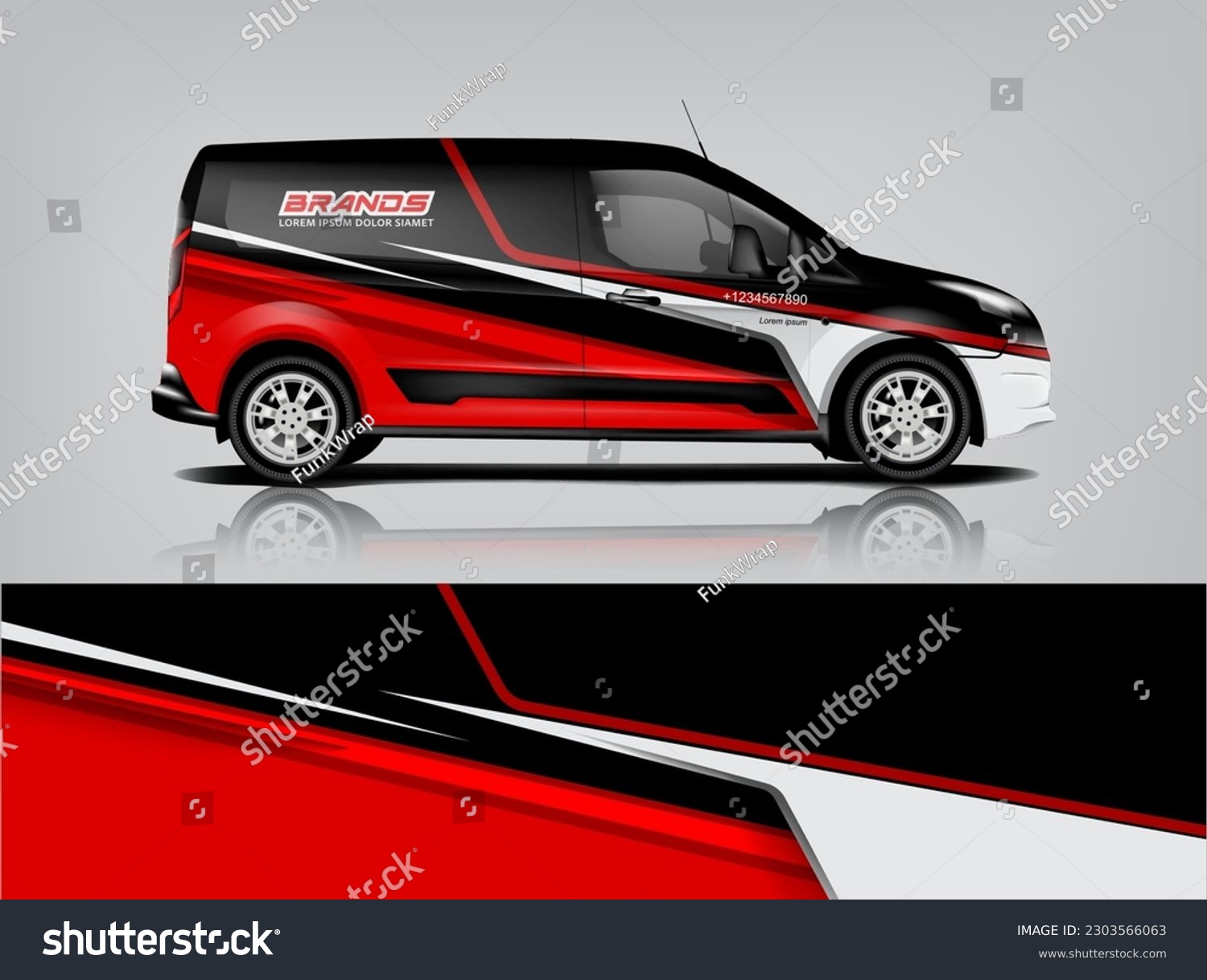 Car decal design vector. Graphic abstract stripe racing background kit designs for wrap vehicle, race car, rally, adventure and livery dekal a1