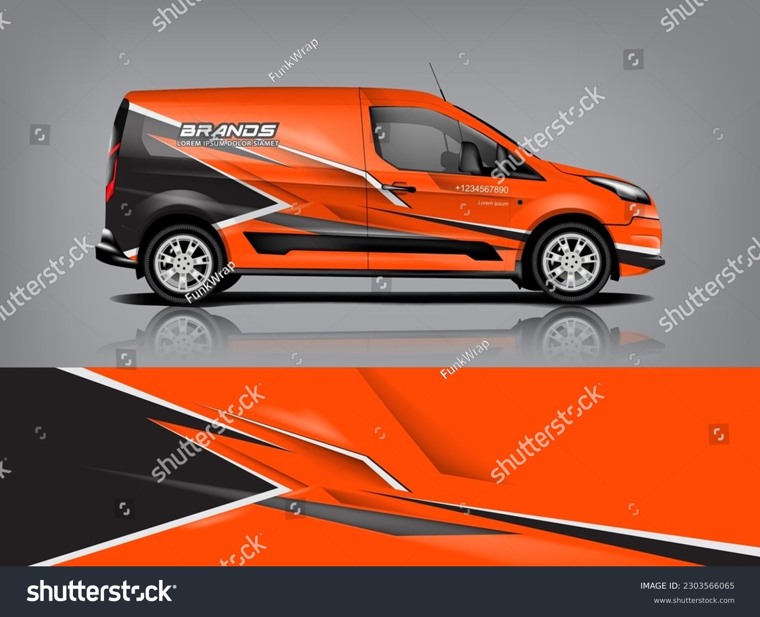 Car decal design vector. Graphic abstract stripe racing background kit designs for wrap vehicle, race car, rally, adventure and livery dekal a1