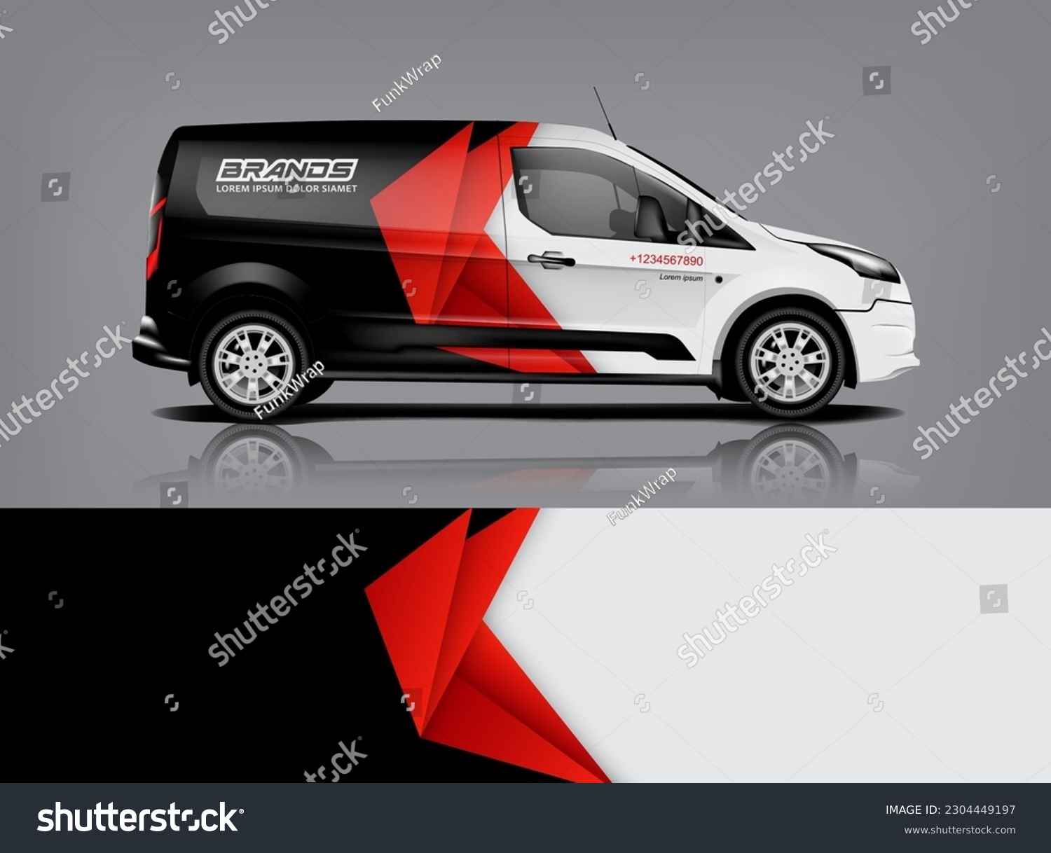 Car decal design vector. Graphic abstract stripe racing background kit designs for wrap vehicle, race car, rally, adventure and livery dekal a1