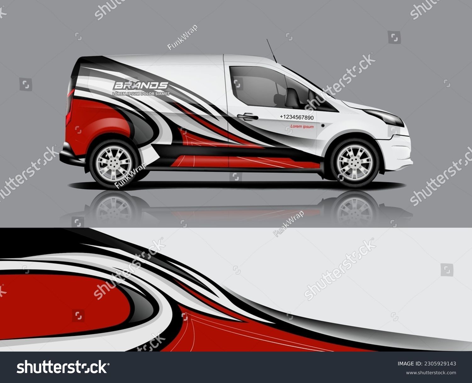 Car decal design vector. Graphic abstract stripe racing background kit designs for wrap vehicle, race car, rally, adventure and livery dekal a1