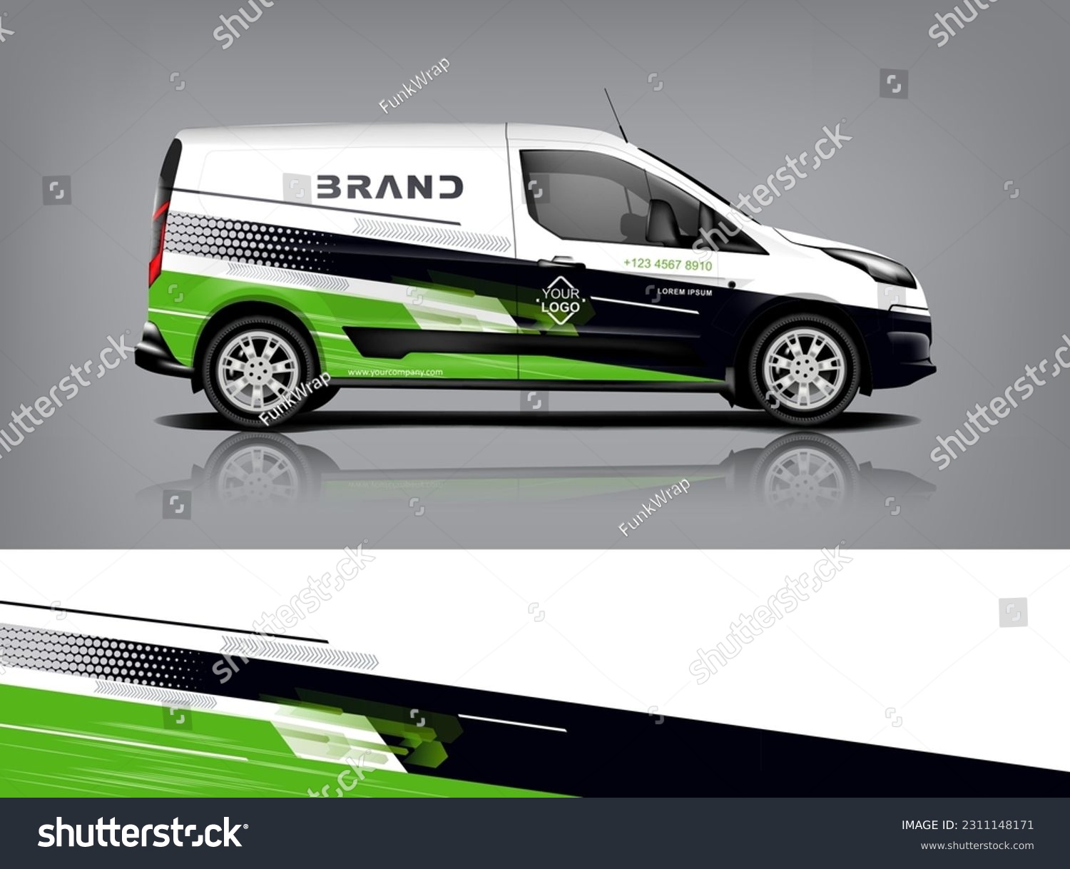 Car decal design vector. Graphic abstract stripe racing background kit designs for wrap vehicle, race car, rally, adventure and livery dekal a1