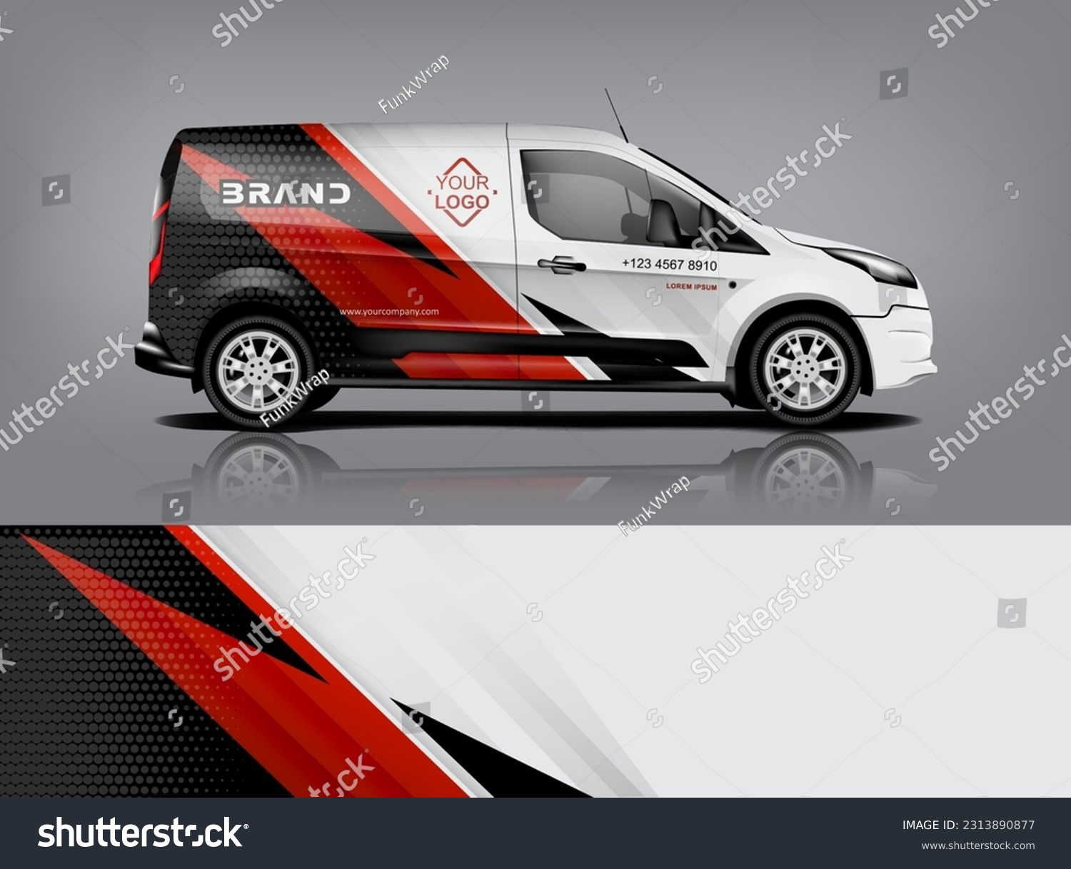 Car decal design vector. Graphic abstract stripe racing background kit designs for wrap vehicle, race car, rally, adventure and livery dekal a1