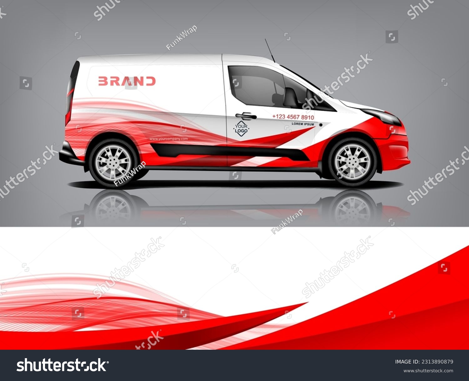 Car decal design vector. Graphic abstract stripe racing background kit designs for wrap vehicle, race car, rally, adventure and livery dekal a1