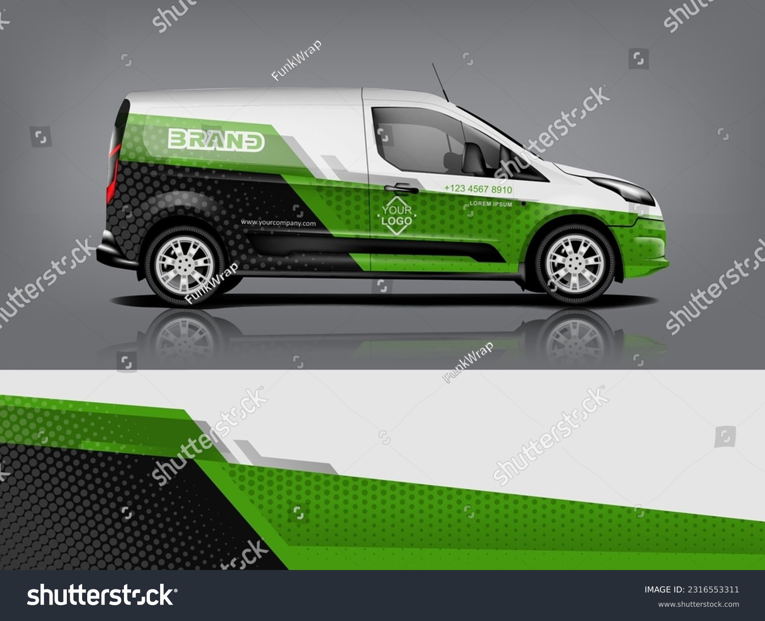 Car decal design vector. Graphic abstract stripe racing background kit designs for wrap vehicle, race car, rally, adventure and livery dekal a1